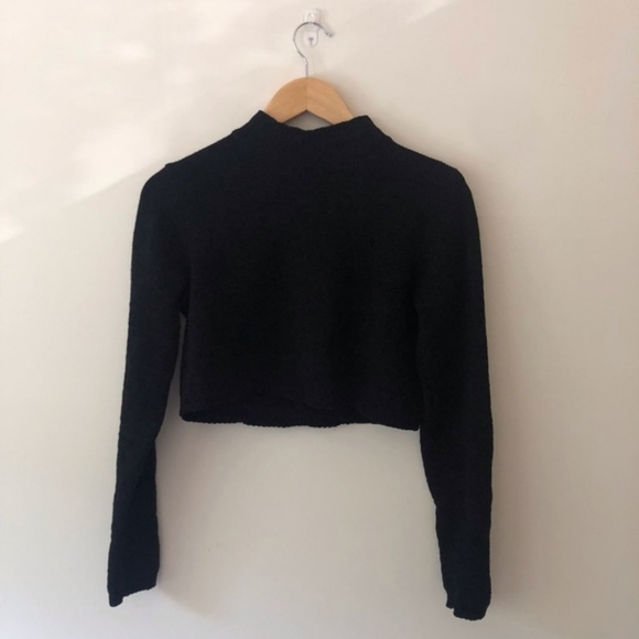 Turtleneck cropped sweater - Picture 2 of 2